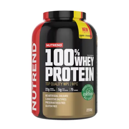 Nutrend 100% Whey Protein (2250 g, Banana & Strawberry) - Nutrend