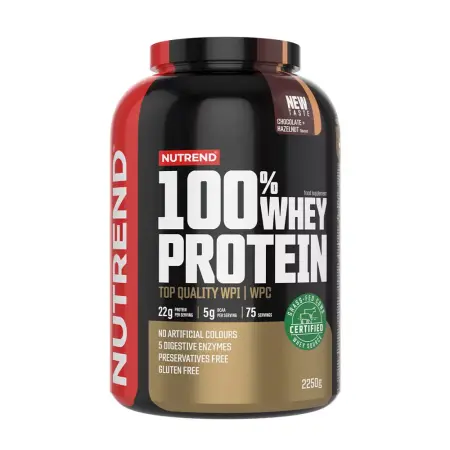 Nutrend 100% Whey Protein (2250 g, Chocolate Hazelnut) - Nutrend
