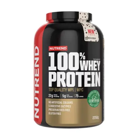 Nutrend 100% Whey Protein (2250 g, Cookies & Cream) - Nutrend