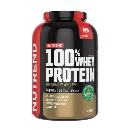 Nutrend 100% Whey Protein (2250 g, Strawberry) - Nutrend