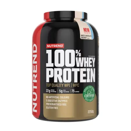 Nutrend 100% Whey Protein (2250 g, White Chocolate Coconut) - Nutrend