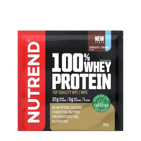 Nutrend 100% Whey Protein (30 g, Chocolate Coconut) - Nutrend