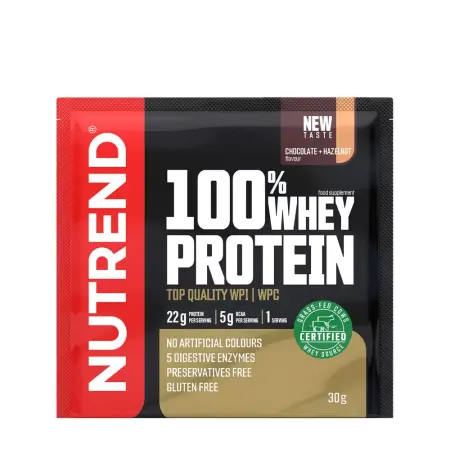 Nutrend 100% Whey Protein (30 g, Chocolate Hazelnut) - Nutrend