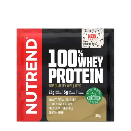 Nutrend 100% Whey Protein (30 g, Cookies & Cream) - Nutrend
