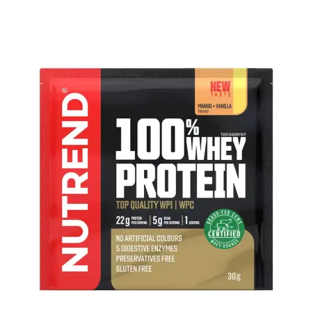Nutrend 100% Whey Protein (30 g, Mango & Vanilla) - Nutrend