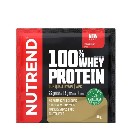 Nutrend 100% Whey Protein (30 g, Strawberry) - Nutrend