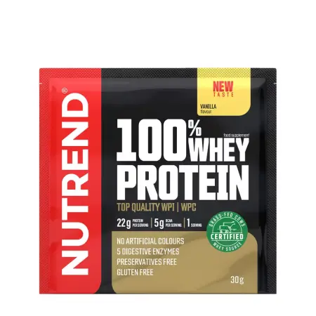 Nutrend 100% Whey Protein (30 g, Vanilla) - Nutrend