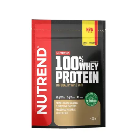 Nutrend 100% Whey Protein (400 g, Banana & Strawberry) - Nutrend