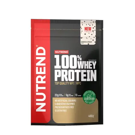 Nutrend 100% Whey Protein (400 g, Cookies & Cream) - Nutrend