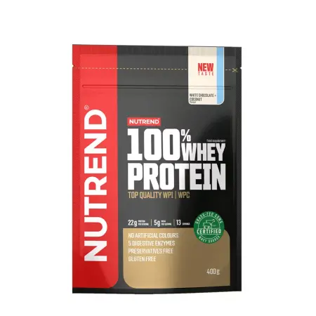 Nutrend 100% Whey Protein (400 g, White Chocolate Coconut) - Nutrend