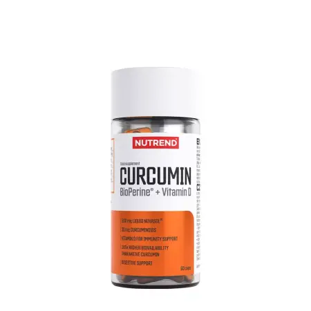 Nutrend Curcumin + Bioperine + Vitamin D (60 Capsules) - Nutrend