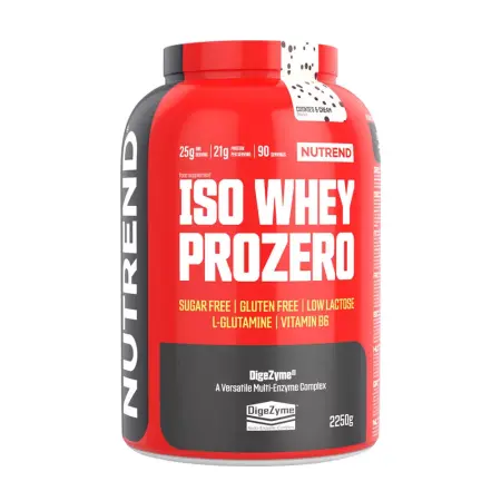 Nutrend Iso Whey Prozero (2250 g, Cookies & Cream) - Nutrend