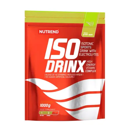Nutrend IsoDrinx - Isotonic Sport Drink (1000 g, Green Apple) - Nutrend