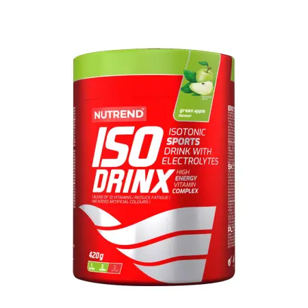 Nutrend IsoDrinx - Isotonic Sport Drink (420 g, Green Apple) - Nutrend