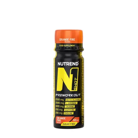 Nutrend N1 Shot Preworkout (60 ml, Orange Fire) - Nutrend