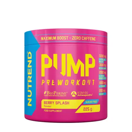 Nutrend Pump Preworkout (225 g, Berry Splash) - Nutrend
