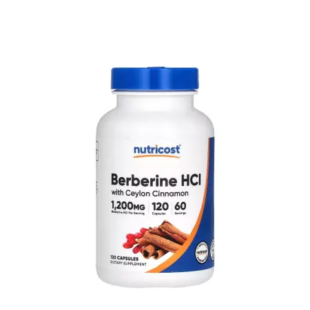 Nutricost Berberine HCl With Ceylon Cinnamon (120 Capsules) - Nutricost