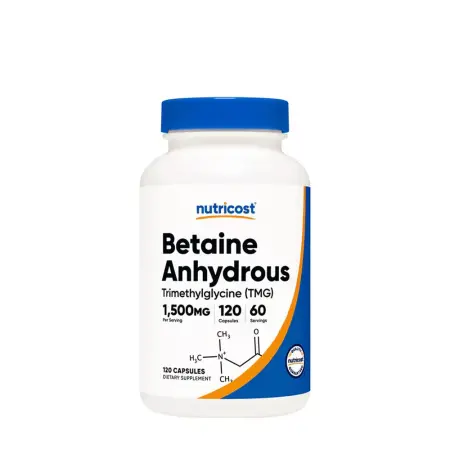 Nutricost Betaine Anhydrous (TMG) Capsules (120 Capsules) - Nutricost