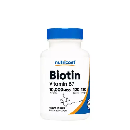 Nutricost Biotin (120 Capsules) - Nutricost