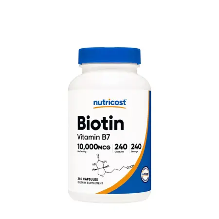 Nutricost Biotin (240 Capsules) - Nutricost