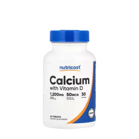 Nutricost Calcium (with Vitamin D3) (60 Tablets) - Nutricost