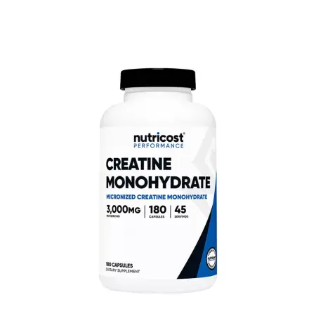 Nutricost Creatine Monohydrate Capsules (180 Capsules) - Nutricost