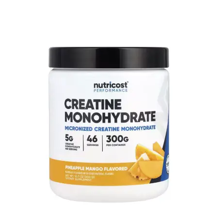 Nutricost Creatine Monohydrate Powder (300 g, Pineapple Mango) - Nutricost