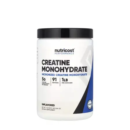 Nutricost Creatine Monohydrate Powder (453 g, Unflavored) - Nutricost