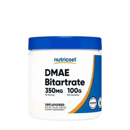 Nutricost DMAE Bitartrate (100 g, Unflavored) - Nutricost
