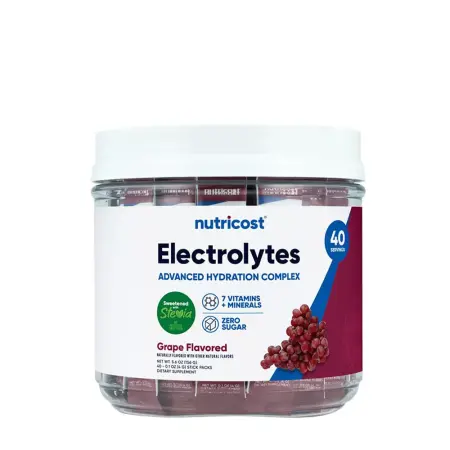 Nutricost Electrolytes Hydration Stick Packs (156 g, Grape) - Nutricost