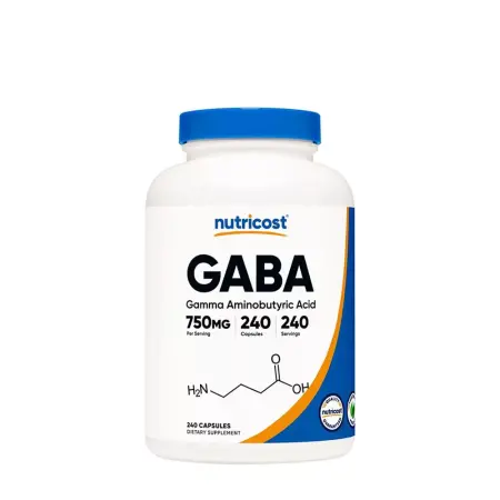 Nutricost GABA 750 mg (240 Capsules) - Nutricost
