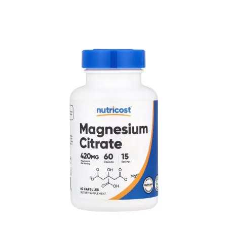 Nutricost Magnesium Citrate 420 mg (60 Capsules) - Nutricost