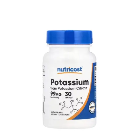 Nutricost Potassium Citrate 99 mg (30 Capsules) - Nutricost