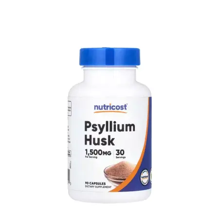 Nutricost Psyllium Husk 1500 mg (90 Capsules) - Nutricost