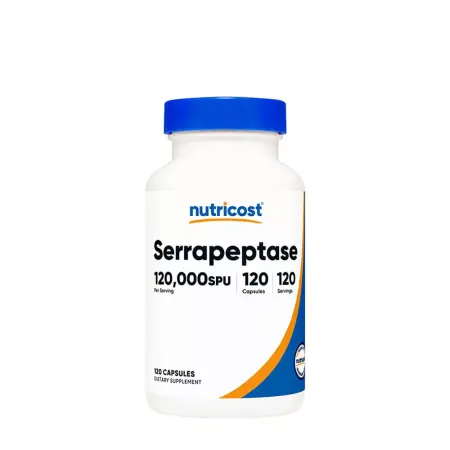 Nutricost Serrapeptase 120,000 SPU (120 Capsules) - Nutricost