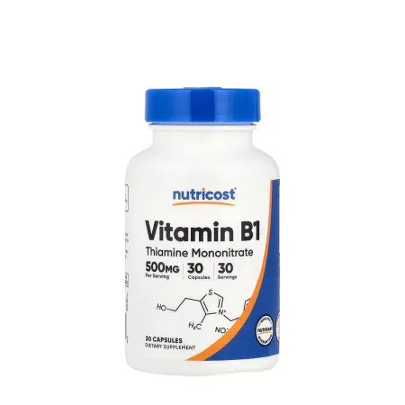 Nutricost Vitamin B1 Thiamine 500 mg (30 Capsules) - Nutricost
