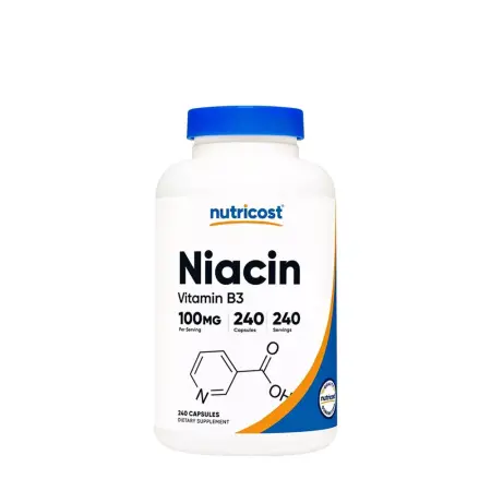 Nutricost Vitamin B3 Niacin 100 mg (240 Capsules) - Nutricost
