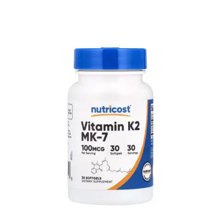 Nutricost Vitamin K2 MK-7 (30 Softgels) - Nutricost