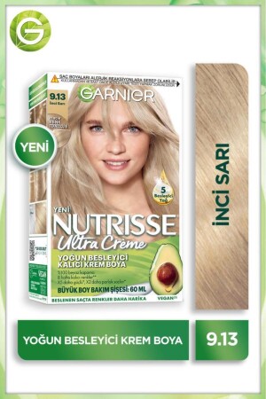 Nutrisse Intensive Nourishing Permanent Cream Hair Dye 9. 13 Perlgelb - Garnier