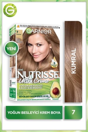 Nutrisse Intense Nourishing Permanent Cream Hair Dye 7 Auburn NNTRSSE - Garnier