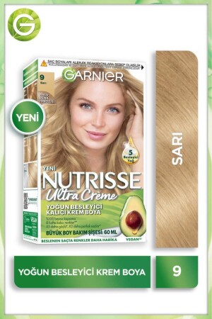 Nutrisse Intensive Nourishing Permanent Cream Hair Dye 9 Yellow NNTRSSE - Garnier