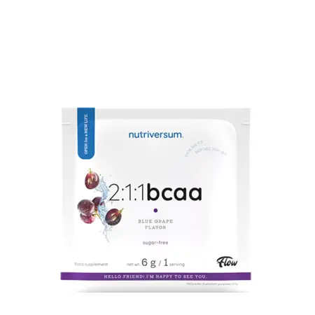 Nutriversum 2:1:1 BCAA Sugar Free Powder (6 g, Blue Grape) - Nutriversum