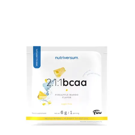 Nutriversum 2:1:1 BCAA Sugar Free Powder (6 g, Pineapple Mango) - Nutriversum