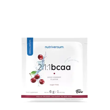 Nutriversum 2:1:1 BCAA Sugar Free Powder (6 g, Sour Cherry) - Nutriversum