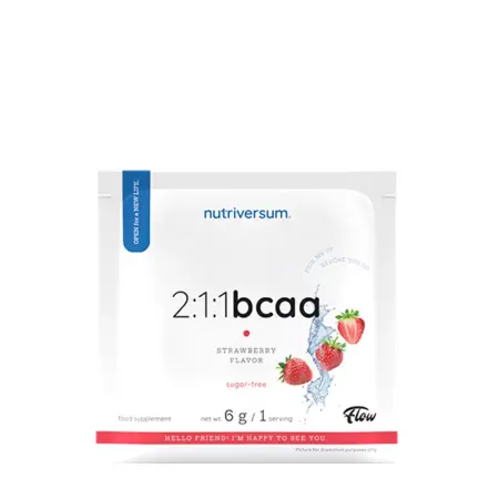 Nutriversum 2:1:1 BCAA Sugar Free Powder (6 g, Strawberry) - Nutriversum