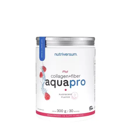 Nutriversum Aquapro Collagen + Fiber (300 g, Raspberry) - Nutriversum