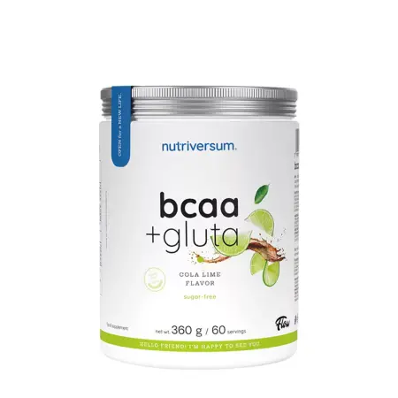 Nutriversum BCAA + GLUTA Sugar Free (360 g, Lime Cola) - Nutriversum