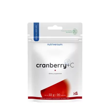 Nutriversum Cranberry + C - VITA (30 Capsules) - Nutriversum