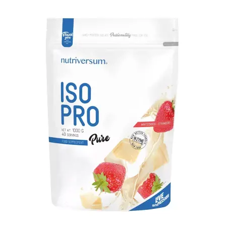 Nutriversum ISO PRO - PURE (1000 g, Strawberry White Chocolate) - Nutriversum