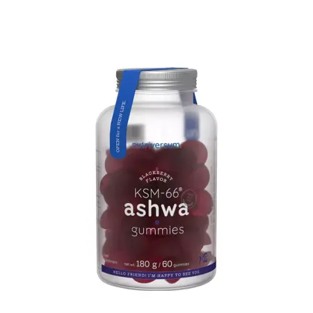 Nutriversum KSM-66 Ashwagandha Gummies (60 Gummies, Blackberry) - Nutriversum